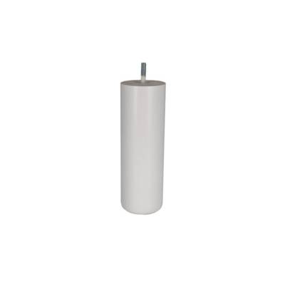 Pied cylindrique pour lit hêtre laqué blanc - Gedimat - NORAIL