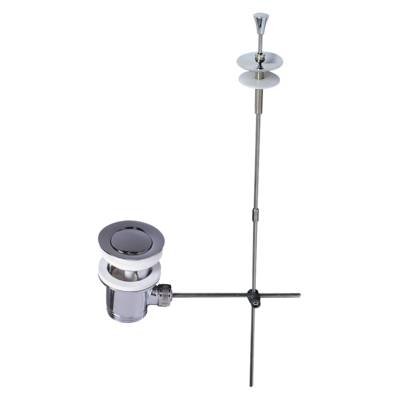 Bonde lavabo à tirette - laiton chromé - Gedimat - WIRQUIN