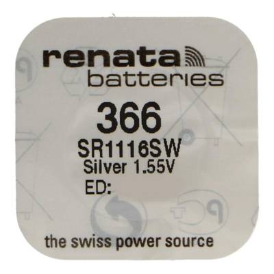 Pile bouton Silver Oxyde 366  / SR1116 SW  0% mercure