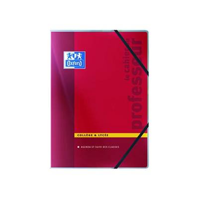 Cahier professeurs collège / lycée A4 72 pages (1 relevé Note + 1 Suivi des Cours)
