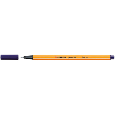 Stylo-Feutre POINT 88 Pointe Fine 0,4 mm Bleu nuit - STABILO