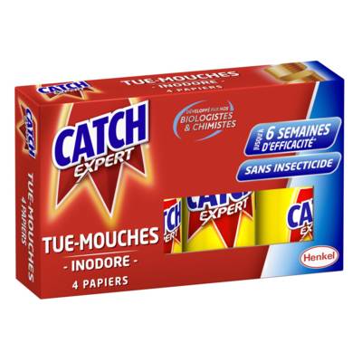 Papier Tue-Mouches x4