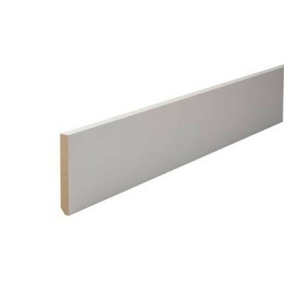 Surplinthe universelle MDF - 2440 x 133 x 22 mm - prépeint blanc - Gedimat - SOTRINBOIS