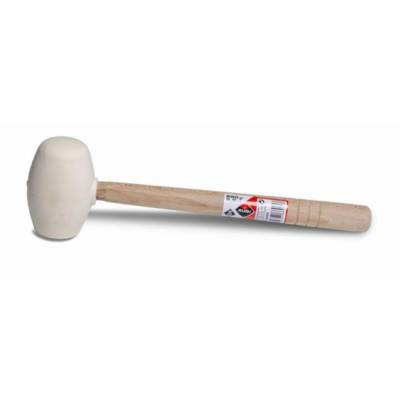 Maillet caoutchouc Blanc pointe ronde 250 g RUBI - 66905 - Maxoutil
