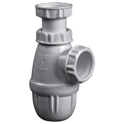 Siphon lavabo plastique réglable blanc - Gedimat - VALENTIN