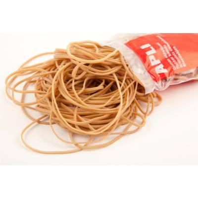 Sachet 100 g bracelets élastiques caoutchouc naturel Diam 60 x 2 mm - APLI