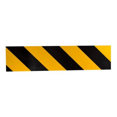 Mousse de protection adhésive et rétroréfléchissante - Spécial garage - 500 x 100 x 15 mm - Jaune/Noir - NOVAP - 8004002 - Maxoutil