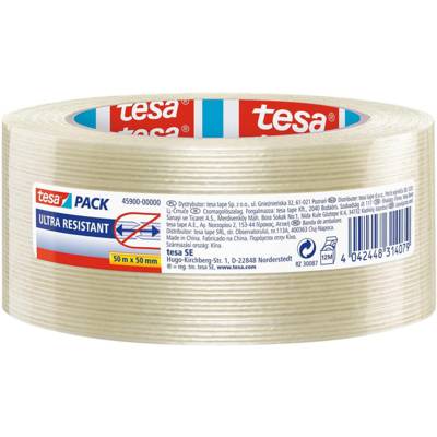 Ruban Adhésif d'Emballage Monofilament 50 m x 50 mm Transparent Ultra resistant