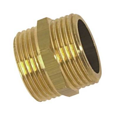 Mamelon laiton 280 égal mâle mâle diam.12x17mm long.19mm en vrac - Gedimat - BOUTTE