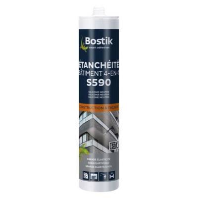 Mastic S590 étanchéité bâtiment 4 en 1 blanc - Gedimat - BOSTIK