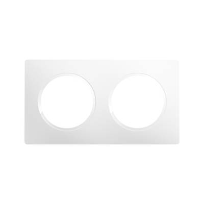 Plaque de finition 2 postes CASUAL EVO blanc pur - Gedimat - DEBFLEX