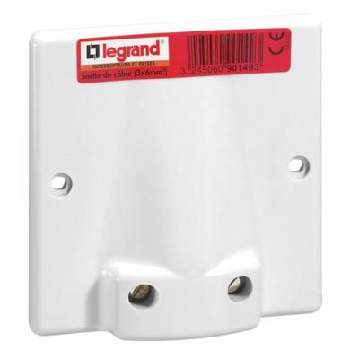 Sortie de câble 20A à 32A avec volet blanc - Gedimat - LEGRAND