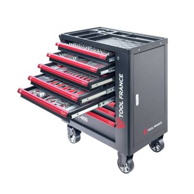 Servante d'atelier mobile composée de 400 outils - TOOL FRANCE - TFTT-400 - Maxoutil