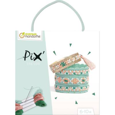 Boîte Pix Trésor 2 Bracelets à Coudre Bleu - Bleu