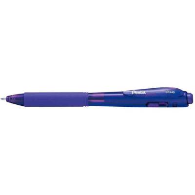 Stylo à bille rétractable WOW BK440 Pointe 1 mm Tracé 0,5 Violet