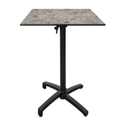 Table haute pliante 60x60cm terrazzo cepp - terrasse - RestooTab