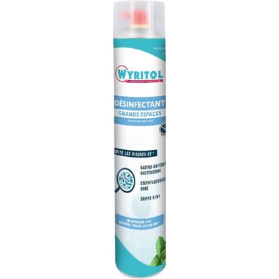 Aérosol Désinfectant grands espaces - Purifie l'air - Parfum menthe - 750ML