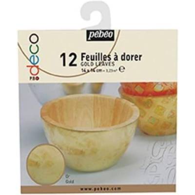 Etui de 12 Feuilles à dorer  0,02 x 17 x 15 cm