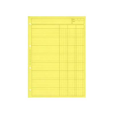 Bloc Audit 3 Colonnes + entête 297X210 80 Pages Jaune - ELVE