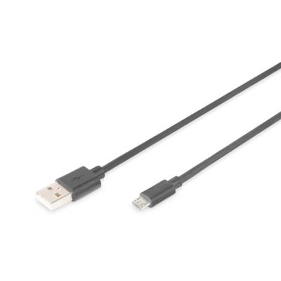 Câble USB 2.0, USB-A mâle USB Micro B mâle 1,80 m - EQUIP