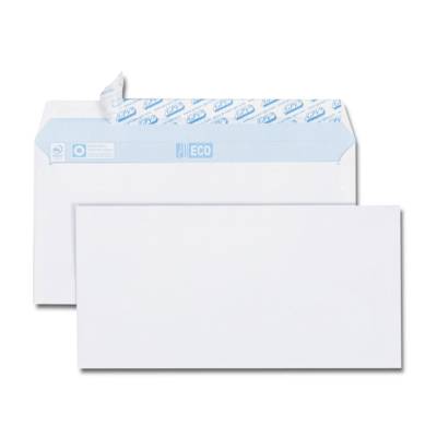Enveloppes - Blanche - DL - 110x220mm - Auto adhésive - Paquet de 60