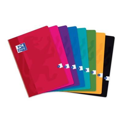 Cahier Piqué A4 96 Pages 90g Petits Carreaux 5x5  avec Marge Coloris Aléatoire