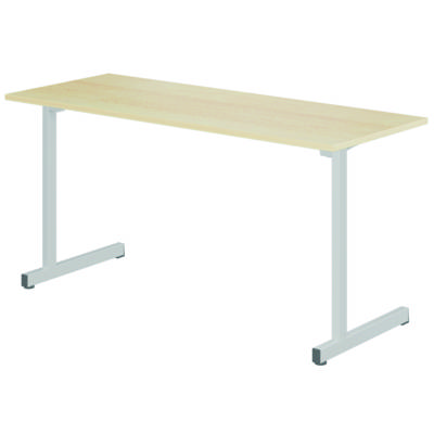 Table GANGE plateau ép.19 mm mélaminé chant ABS piètement époxy -