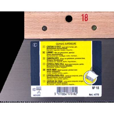 Couteau à colle dents triangulaires pour revêtements muraux - 8 cm - Gedimat - NESPOLI