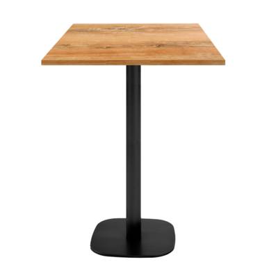 Mange-debout pied noir 60x60cm chene slovene - intérieur - RestooTab