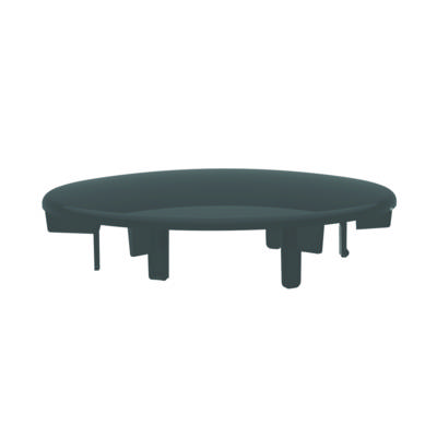 Capot ABS seul noir pour bonde extra-plate D90mm - Gedimat - VALENTIN