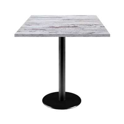 Table pied noir 70x70cm chene islande - intérieur - RestooTab