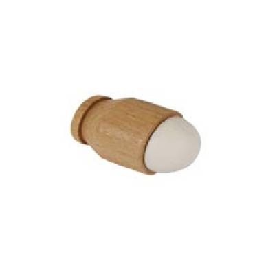 Butée de porte balustre en hêtre verni et élastomère à visser sur plinthe long.45mm diam.28mm - Gedimat - INTERGES.COM