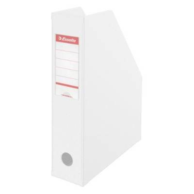 Boîte à pan coupé Porte-revues PVC dos 7 cm Livré à plat Blanc