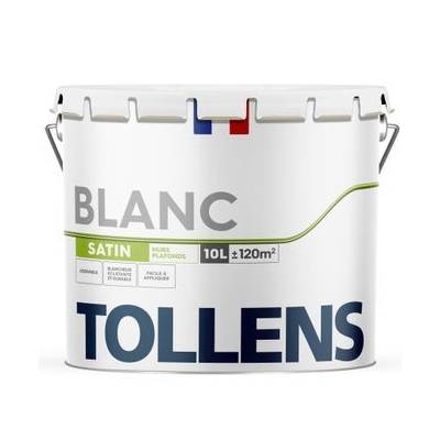 TOLLENS bi satin blanc 10l + 20% - Gedimat