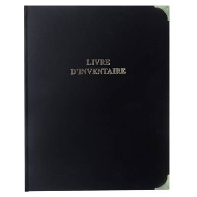 Classeur Reliure LIVRE D'INVENTAIRE Titre Doré + Recharge 100f