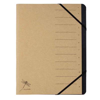 Trieur "Pur", 12 compartiments, naturel