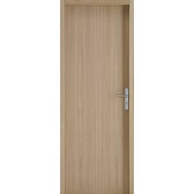 Bloc-porte isolant ZIRCON à recouvrement chêne plaqué hui.72X46 mm - 204 x 83 cm - Gedimat - GIMM MENUISERIES