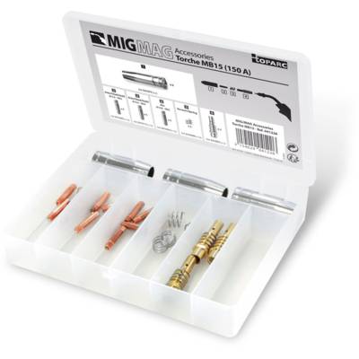 Coffret consommables torche MIG/MAG 150 A (MB15) - 041226 - GYS