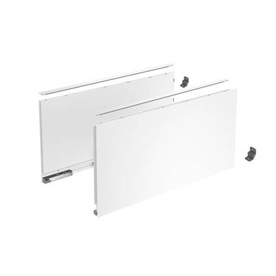 Profilé latéral de tiroir AvanTech YOU, hauteur 251 mm x NL 350 mm, Blanc, gauche et droite - HETTICH - 9353410 - HETTICH FRANCE