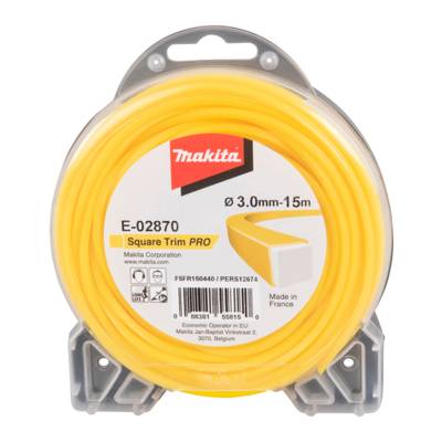 Fil carré Square Trim Pro MAKITA 3 mm x 15 m - E-02870
