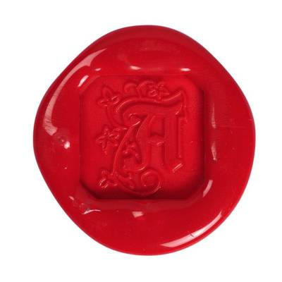 Sceau à vis carré avec manche en bois vernis ( Enluminé) - A