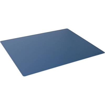 Sous-main 530 x 400mm Bords Rainurés PP Opaque Bleu fonce