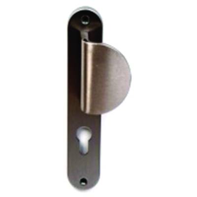 Poignée demi-palière avec bouton aileron clé i avec plot taraudé INOX IMPORT - 433 - Maxoutil