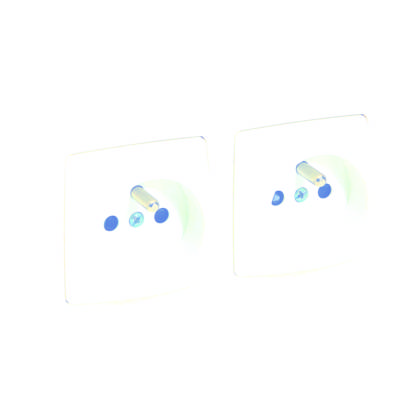 Double prise de courant horizontale ou verticale avec terre ASL blanc - Gedimat - LEGRAND