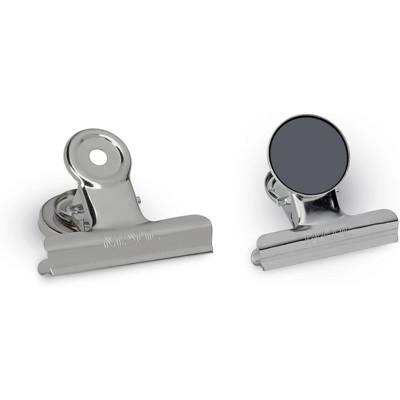Lot de 2 Pince-lettres 50 mm avec aimant Nickel - MAUL