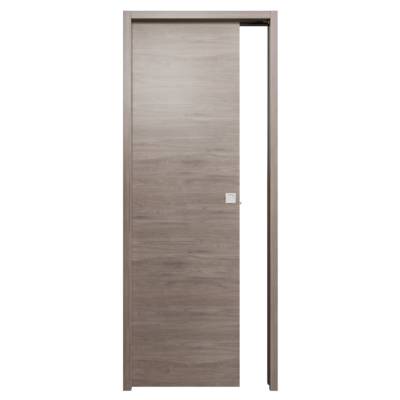Porte coulissante pleine BERING décor gris galet - 204 x 73 cm - Gedimat - SOGAL