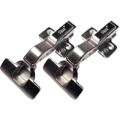 Kit 2 charnières pour caisson d'angle - 120x60x20mm - Gedimat - BCD