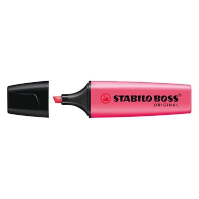 Surligneur BOSS ORIGINAL Rechargeable pointe Biseautée 2-5 mm Rose