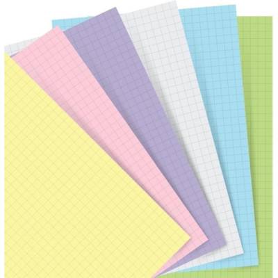 Recharge Carnet Notebook POCKET PAPIER PASTEL QUADRILLE ASS