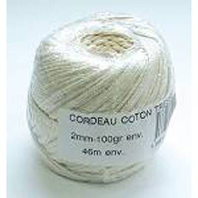 Coton tressé diamètre 1,5mm pelote de 100g - Gedimat